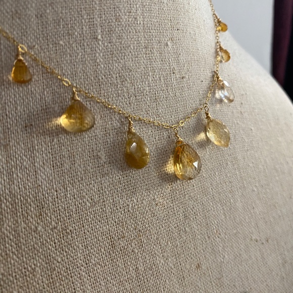 Yellow tourmaline Necklace - Picture 4 of 4